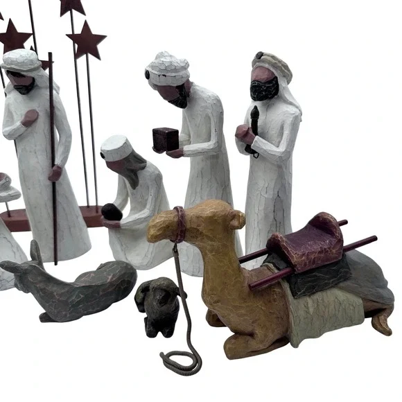 Willowtree Nativity with Three Wisemen and Various Angels Complete Set 2000-2004 - Picture 4 of 8